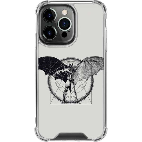 DC Comics Batman Skeleton diagram Art iPhone 16 Pro Clear Case